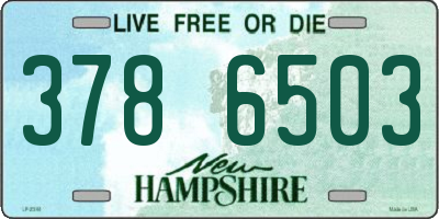 NH license plate 3786503