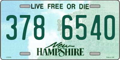 NH license plate 3786540