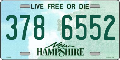 NH license plate 3786552