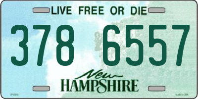NH license plate 3786557