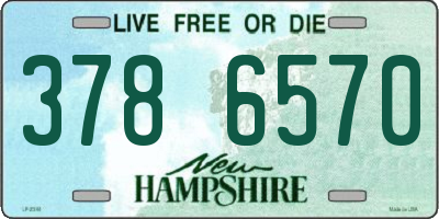 NH license plate 3786570