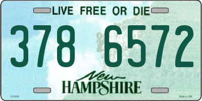 NH license plate 3786572