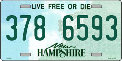 NH license plate 3786593