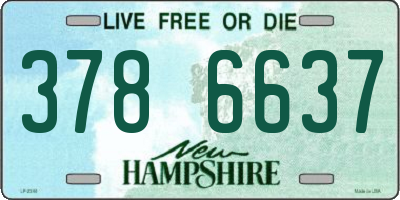 NH license plate 3786637