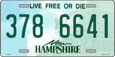 NH license plate 3786641