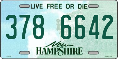 NH license plate 3786642