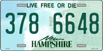 NH license plate 3786648
