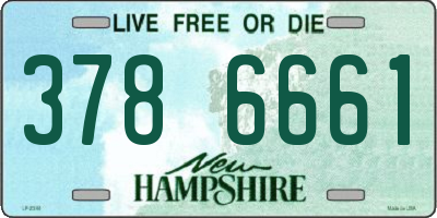 NH license plate 3786661