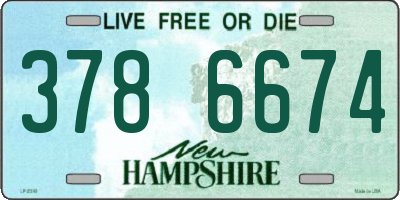 NH license plate 3786674