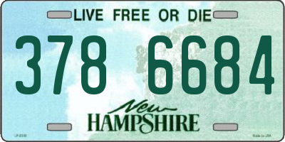 NH license plate 3786684