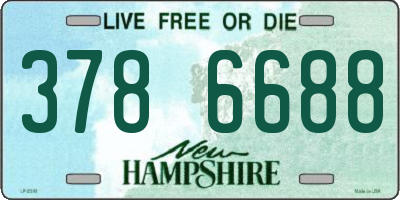 NH license plate 3786688