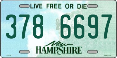NH license plate 3786697