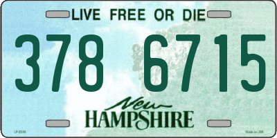 NH license plate 3786715