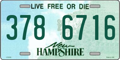 NH license plate 3786716