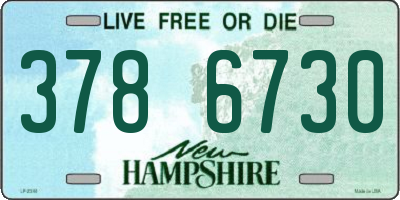 NH license plate 3786730