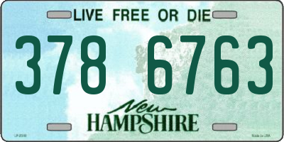 NH license plate 3786763