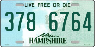 NH license plate 3786764