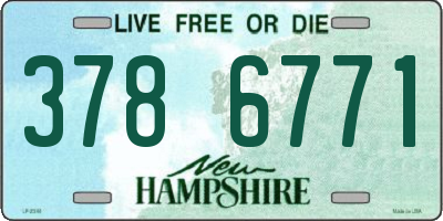 NH license plate 3786771
