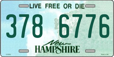 NH license plate 3786776