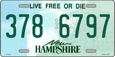 NH license plate 3786797