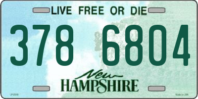 NH license plate 3786804