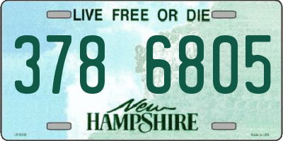 NH license plate 3786805