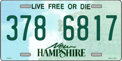 NH license plate 3786817