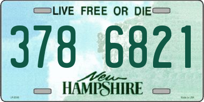 NH license plate 3786821