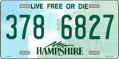 NH license plate 3786827
