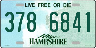 NH license plate 3786841