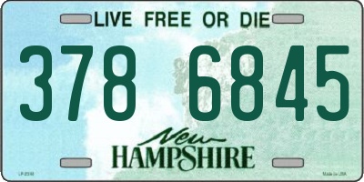 NH license plate 3786845