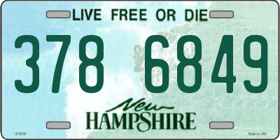 NH license plate 3786849