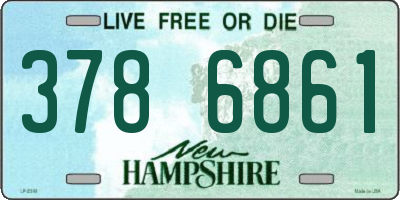 NH license plate 3786861