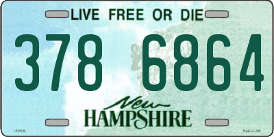 NH license plate 3786864