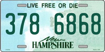 NH license plate 3786868