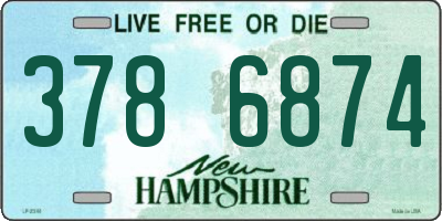 NH license plate 3786874