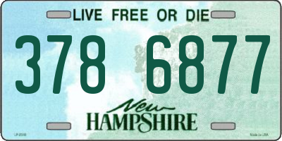 NH license plate 3786877