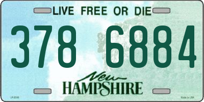 NH license plate 3786884