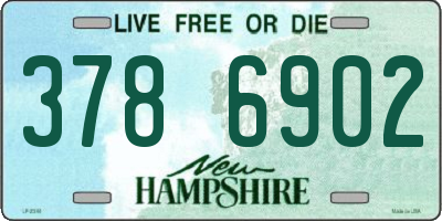 NH license plate 3786902