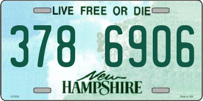 NH license plate 3786906