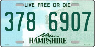 NH license plate 3786907