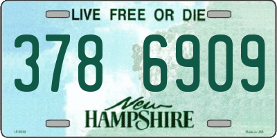NH license plate 3786909