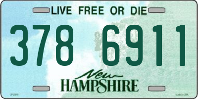 NH license plate 3786911