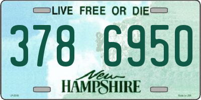 NH license plate 3786950