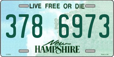 NH license plate 3786973