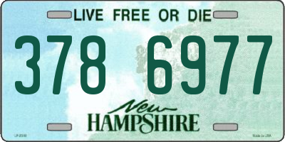 NH license plate 3786977