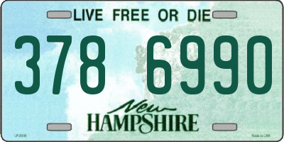 NH license plate 3786990