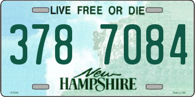 NH license plate 3787084