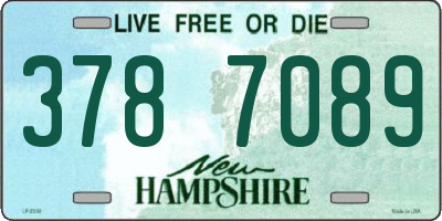 NH license plate 3787089
