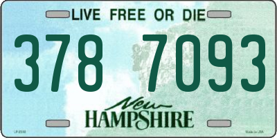 NH license plate 3787093